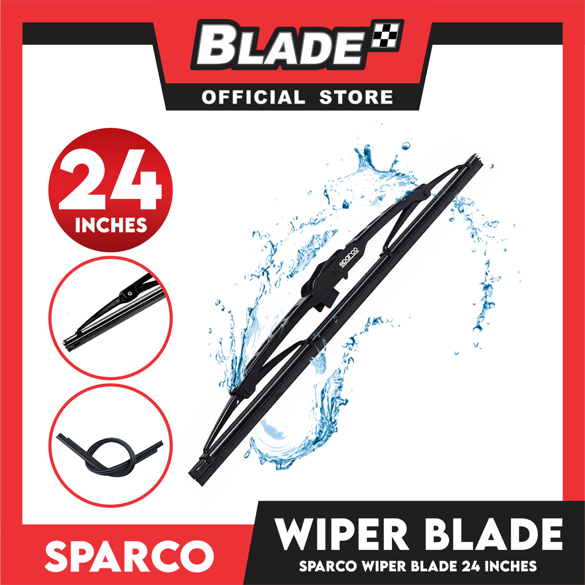 Sparco Wiper Blade High Performance SPC2324 24 (Frame Type)