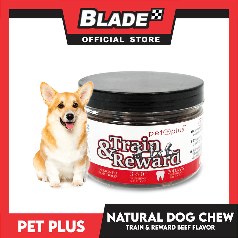 Pet Plus Train and Reward Dental Star Stick In a Jar (Natural Dog