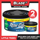 2pcs Little Trees Fiber Can Air Freshener 30g (New Car) Fiber Can Provides a Long-Lasting Scent for Auto or Home