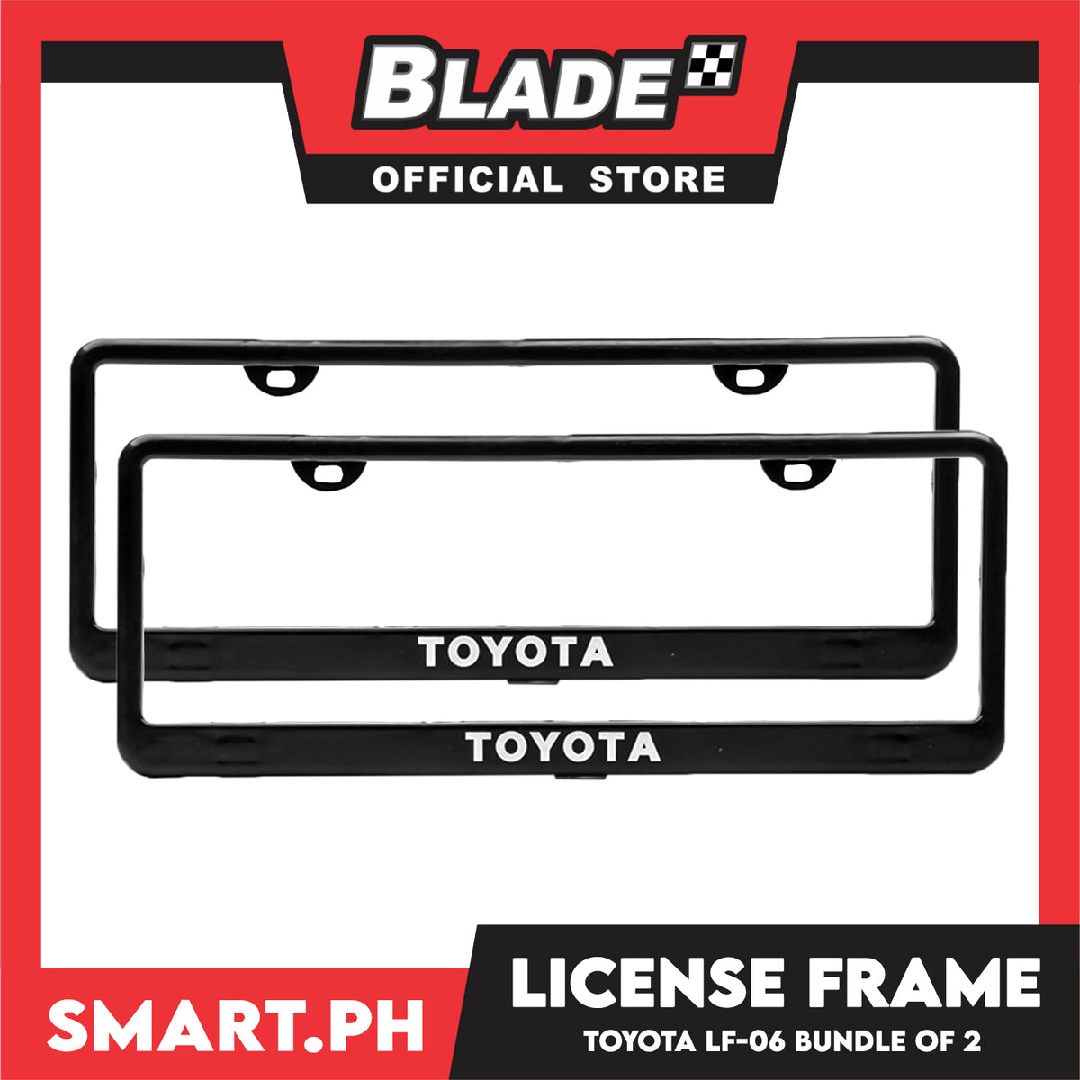 2pcs Blade License Frame Toyota LF-06