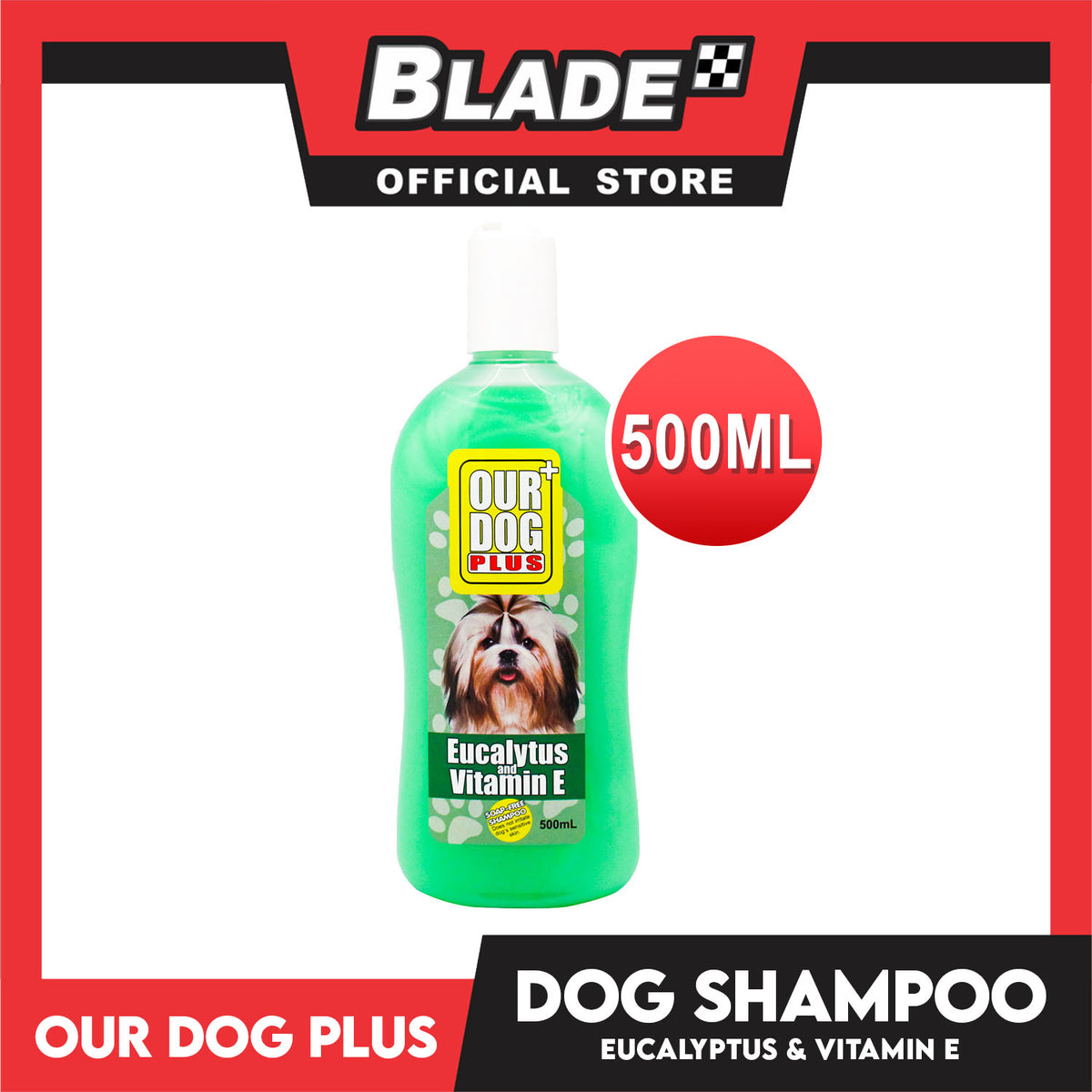 Our Dog Plus Eucalyptus and Vitamin E Dog Shampoo 500ml