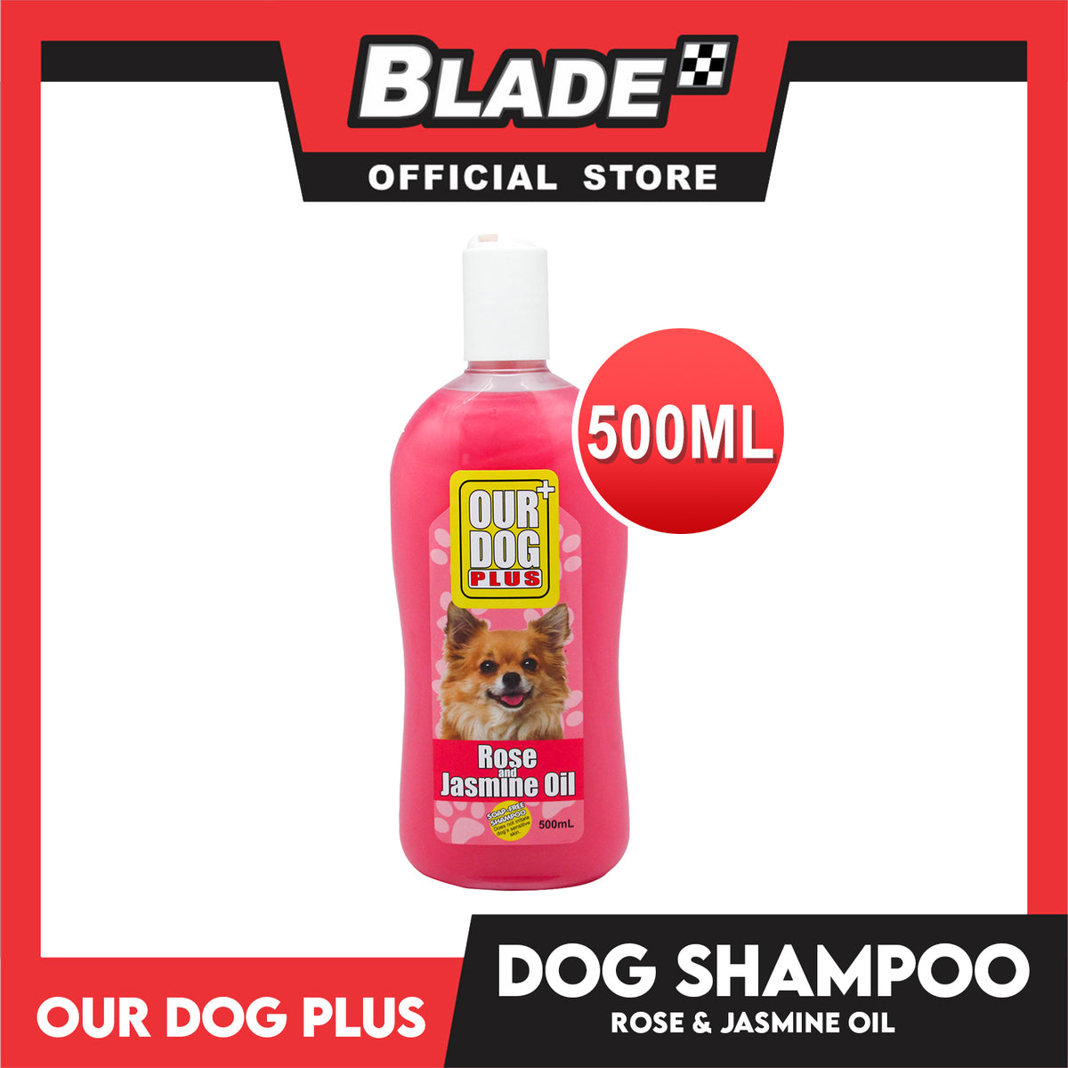 Our Dog Plus Rose and Jasmin Oil Dog Shampoo 500ml