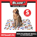 Pet Food Pad Placemat Small Bone Design For Dogs 49 x 35cm