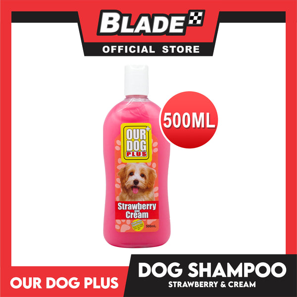 Our Dog Plus Strawberry and Cream Dog Shampoo 500ml