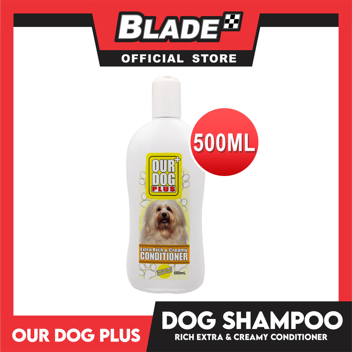 Our Dog Plus Extra Rich and Creamy Conditioner 500ml Dog Grooming