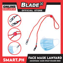 Face Mask Lanyard With Clip, Adjustable Strap Holder FMH1 (Red)