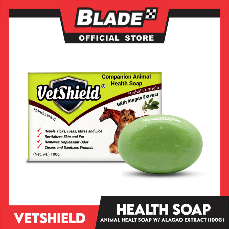 Vetshield Companion Animal Health Soap, Herbal Formula With Alaga Extract 100g Dog Soap