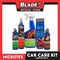Microtex Car Care Kit Set 2, Includes Quickleen 500ml, Tire Black 250ml, Sunshield 300ml, Ultra Cloth in Canister and L'Vi Restorer 125ml