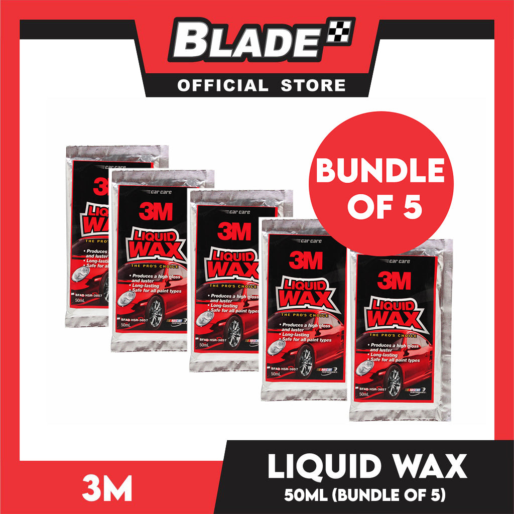3M Liquid Wax 50mL Sachet (Bundle of 5)