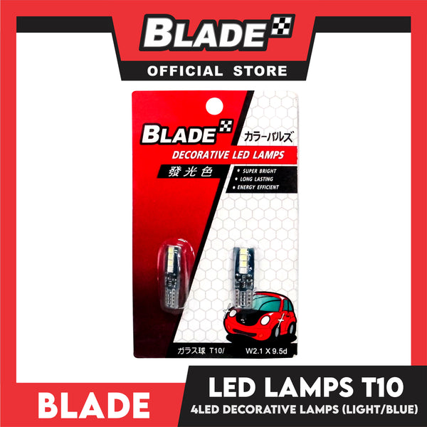 Blade Decorative Lamps  T10 4LED (Light Blue)