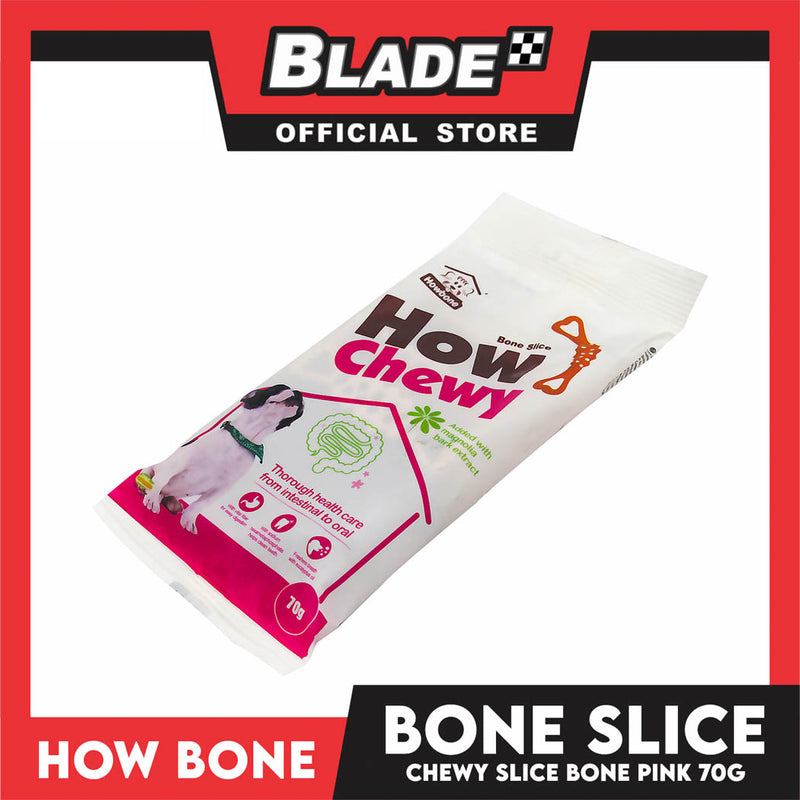 Howbone Chewy Slice Bone Pink 70g Dog Dental Chew