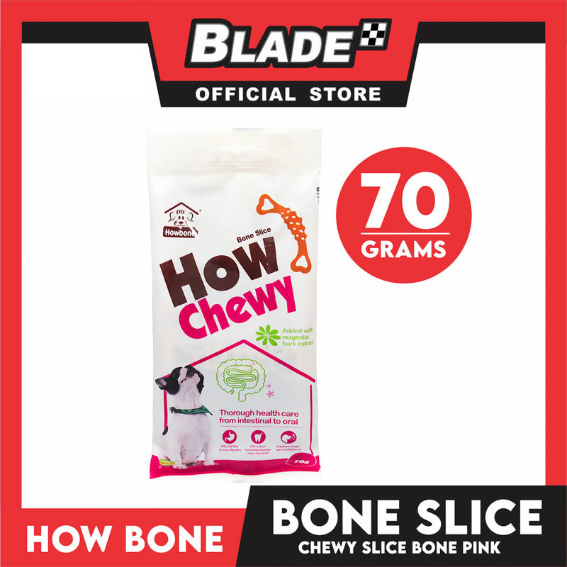 Howbone Chewy Slice Bone Pink 70g Dog Dental Chew