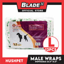 Hushpet Male Wrap Disposable Dog Diaper 12pcs. (Large)