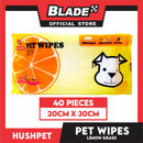 Hushpet Pet Wipes Medium 40pcs (Lemon Grass)