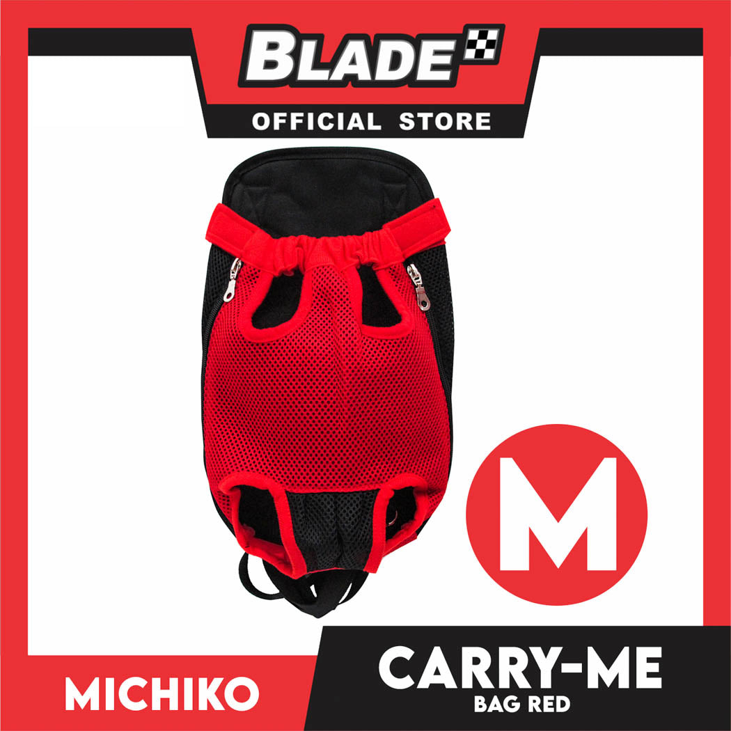 Michiko Carry Me Pet Bag Carrier Red (Medium)
