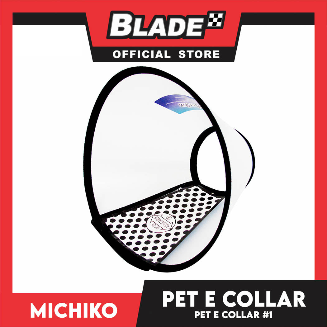 Michiko Pet E. Collar #1 Anti-Lick Anti-Bite Protection Cover Neck Cone For Cats And Dogs