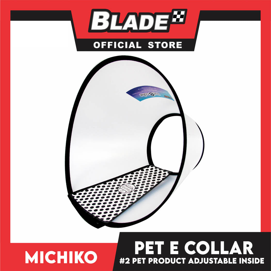 Michiko Pet E. Collar #2 Anti-Lick Anti-Bite Protection Cover Neck Cone For Cats And Dogs