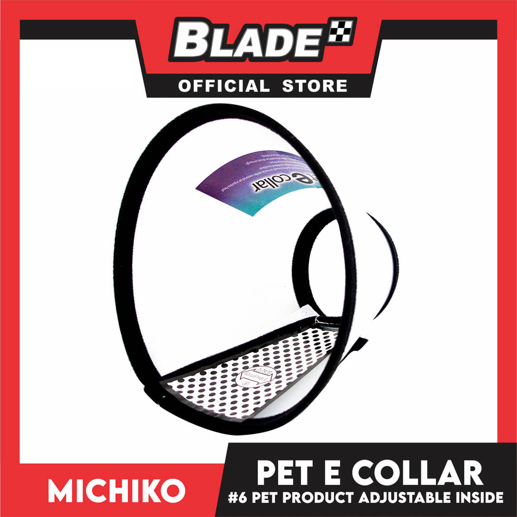 Michiko Pet E. Collar #6 Anti-Lick Anti-Bite Protection Cover Neck Cone For Cats And Dogs