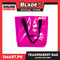 Gifts Fashion Transparent Plastic Bag 34cm (Pink)