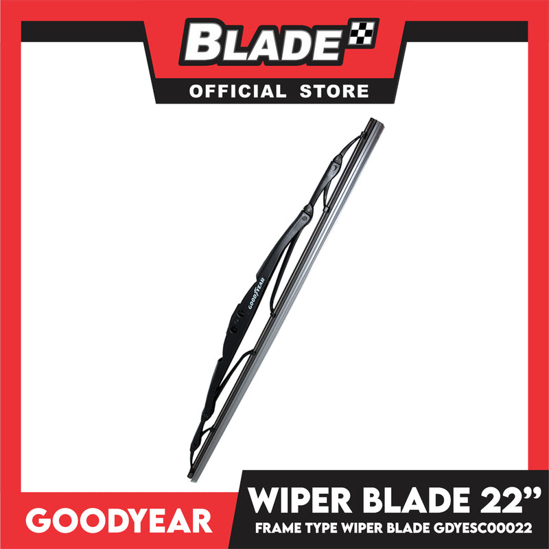 Goodyear Frame Type Universal Wipe Blade 22'' (Bundle of 2) Aerodynamic Design