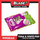 24pcs Whiskas Tuna and White Fish Pouch Cat Wet Food 80g