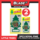 2pcs Little Trees Car Air Freshener X-tra Strength 10601 (Royal pine) Hanging Tree Provides Long Lasting Scent