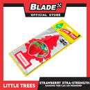 Little Trees Car Air Freshener X-tra Strength 10612 (Strawberry) Hanging Tree Provides Long Lasting Scent