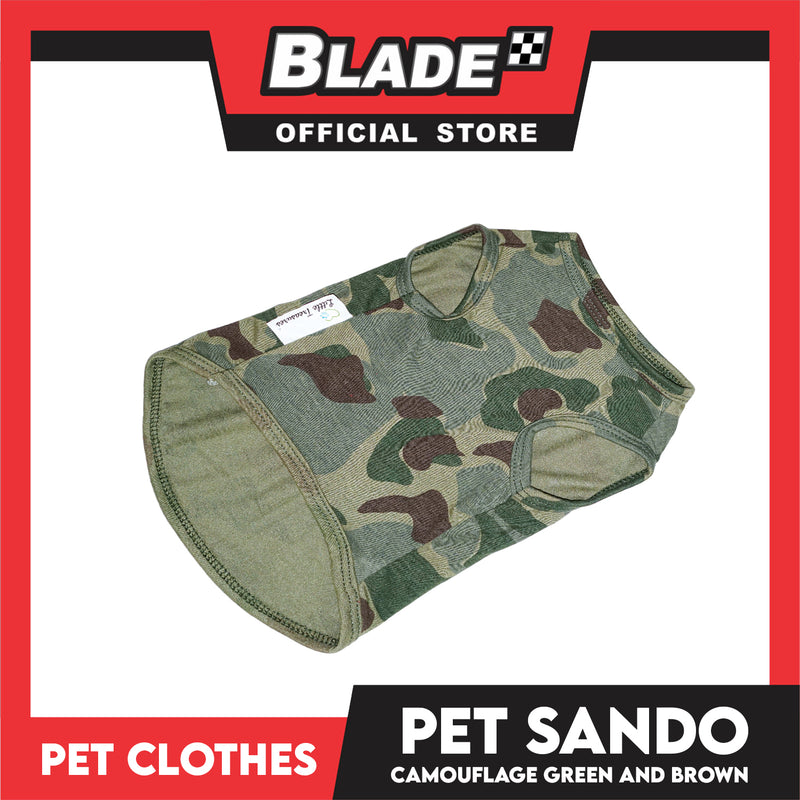 Pet Sando Camouflage Green and Brown (Medium) Perfect Fit for Dogs and Cats