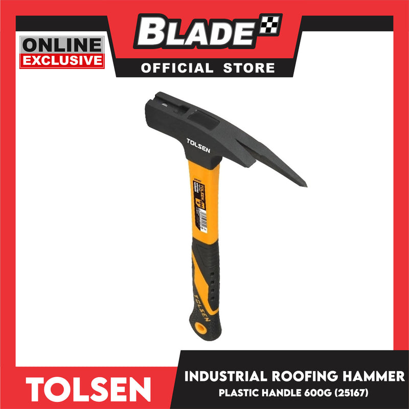 Tolsen 600g Industrial Roofing Hammer Plastic Handle (Black and Yellow) 25167