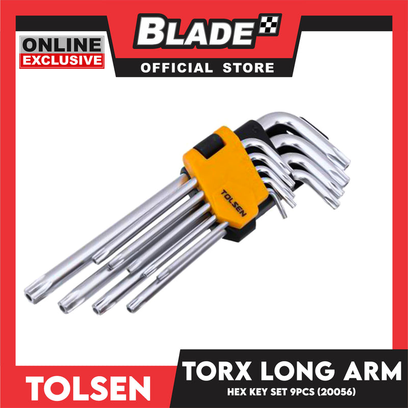 Tolsen 9pcs Torx Long Arm Hex Key Set 20056