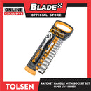Tolsen  14pcs 1/4 Ratchet handle With Socket Set 15150