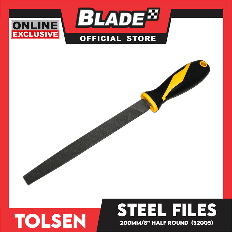 Tolsen Steel Files Half Round 200mm 32005