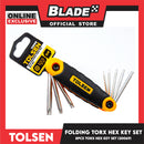 Tolsen 8pcs Folding Torx Hex Key Set 20069