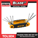 Tolsen 8pcs Folding Torx Hex Key Set 20069
