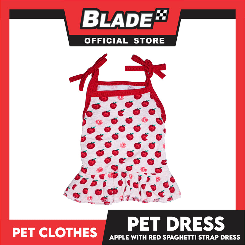 Pet Dress Red Spaghetti Strap Dress with (Extra Large) Perfect Fit for Dogs and Cats