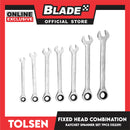 Tolsen 7pcs Fixed Head Combination Ratchet Spanner Set 15229
