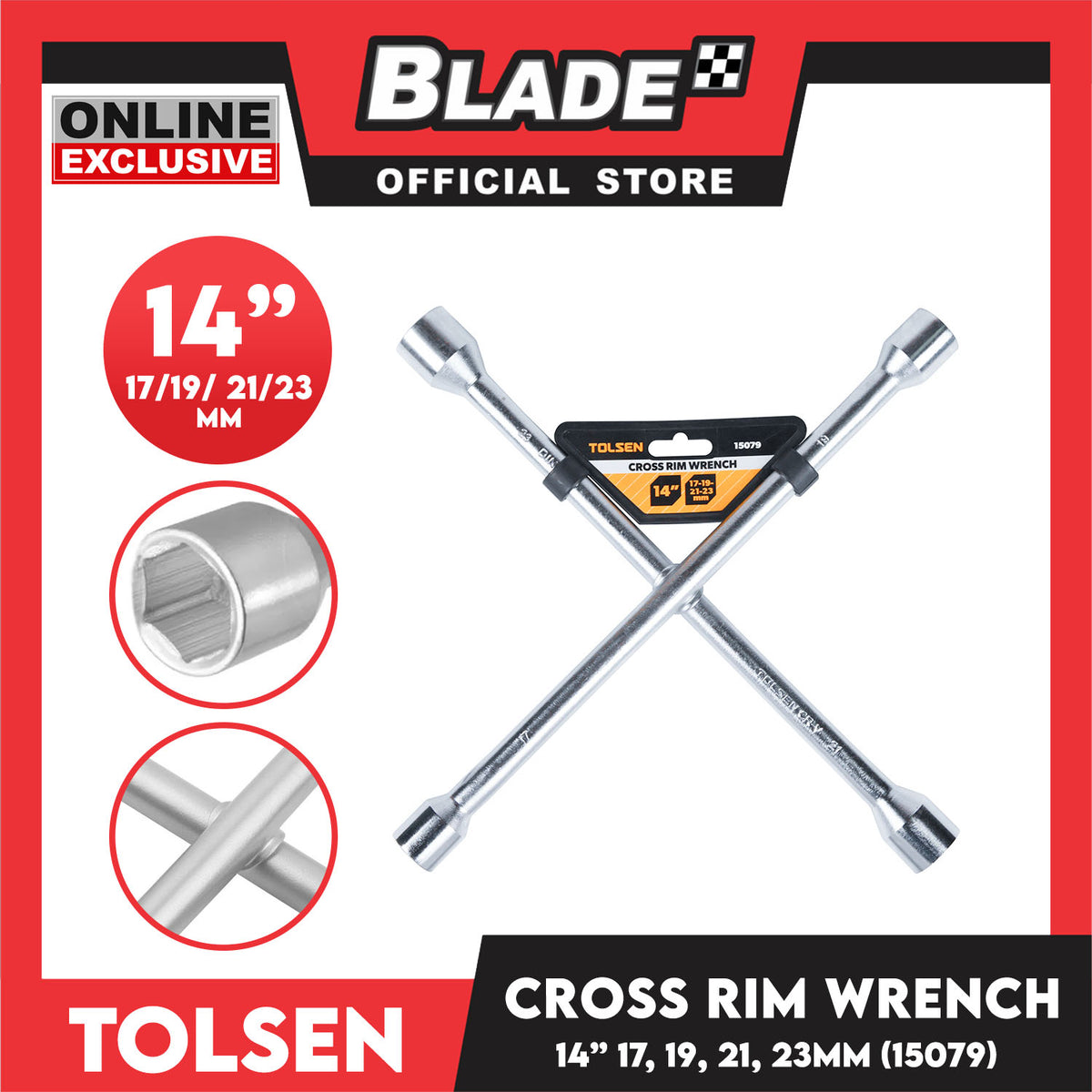 Tolsen Cross Rim Wrench 15079