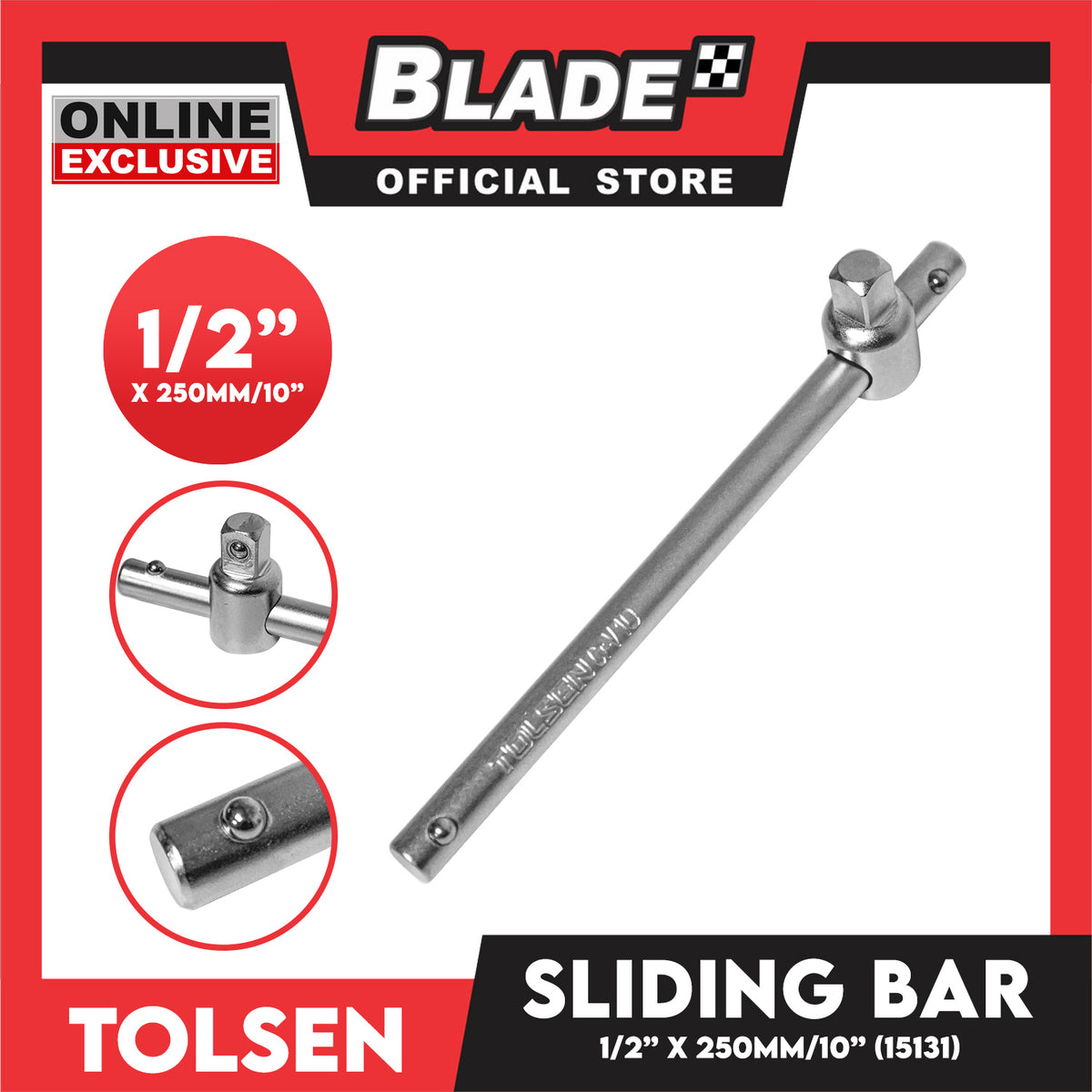 Tolsen Industrial Sliding Bar 15131