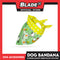 Dog Pet Bandana (Medium) Reversible Snoopy Green/Yellow with Stars Washable Scarf