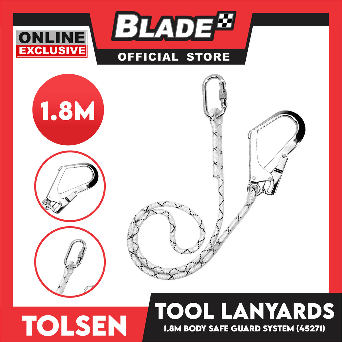 Tolsen Tool Lanyards Kernmantle Rope 45271