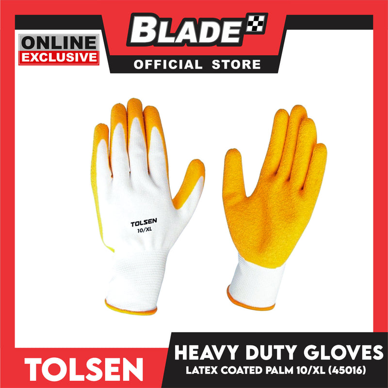 Tolsen Industrial Heavy Duty Latex Coated Palm Gloves 45016