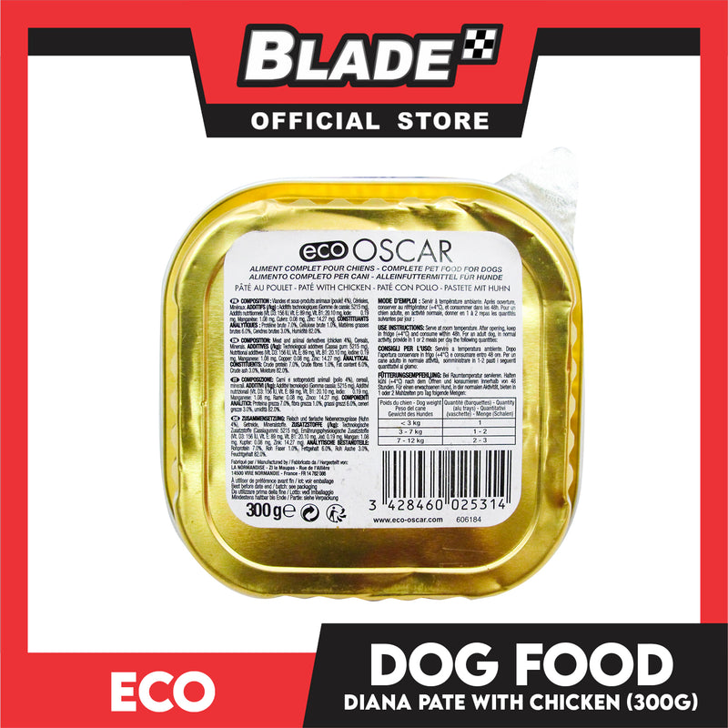 Eco Oscar Pate With Chicken 300g Dog Wet Food