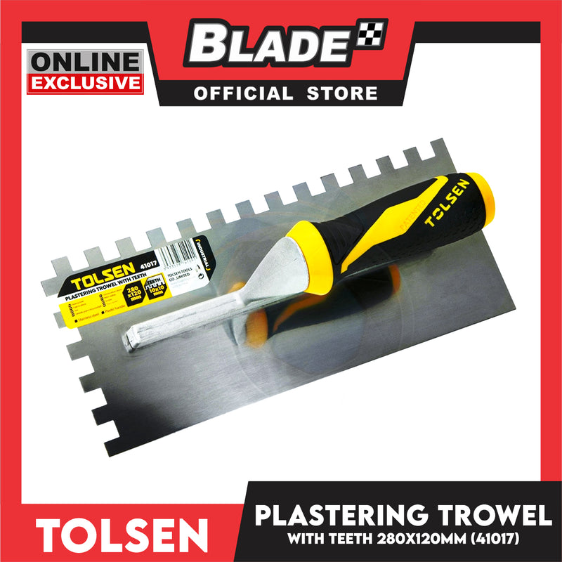 Tolsen 280 x 120m Plastering Trowel With Teeth 41017