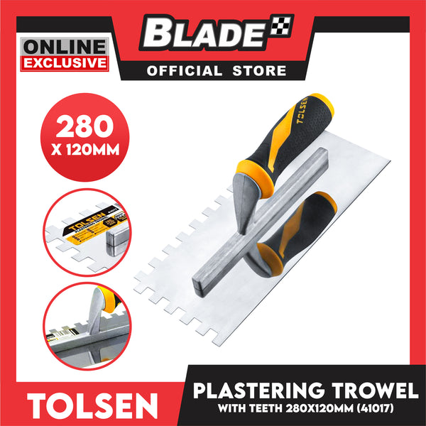 Tolsen 280 x 120m Plastering Trowel With Teeth 41017