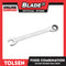 Tolsen 15210 Fixed Combination Rachet Spanner 14mm Chrome Plated And Satin Finish
