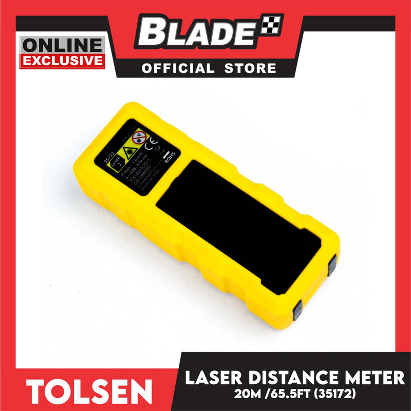 Tolsen 20m/65.5ft. Laser Distance Meter Measurement With LCD Display  35172
