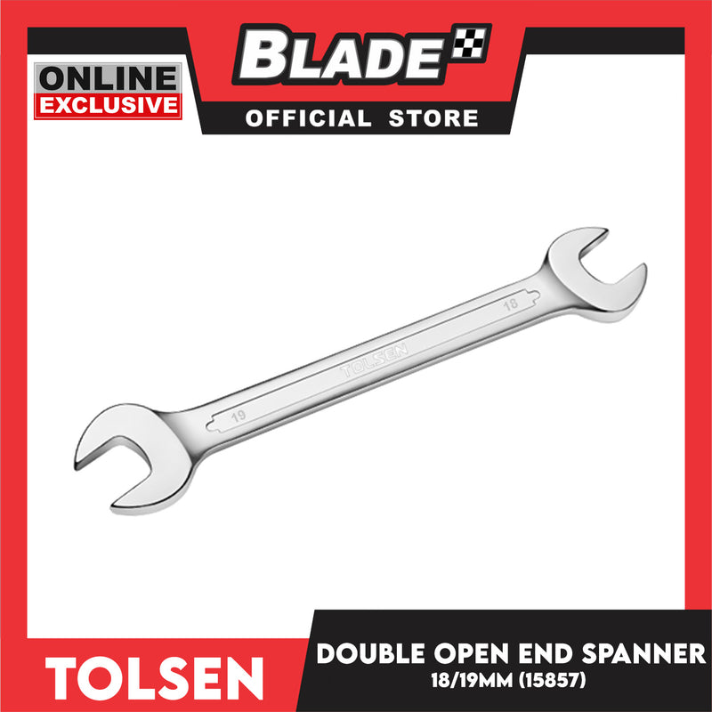 Tolsen 18x19mm Double Open End Spanner Industrial 15857