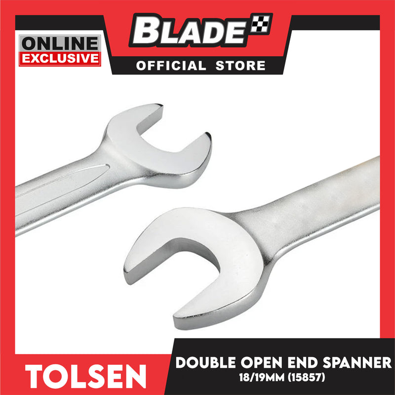 Tolsen 18x19mm Double Open End Spanner Industrial 15857