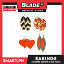Gifts Glam Earrings Assorted Design And Colors 59 (Gold Hook)