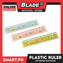 Gifts Plastic Ruler P31 Animal Design (Assorted Colors)